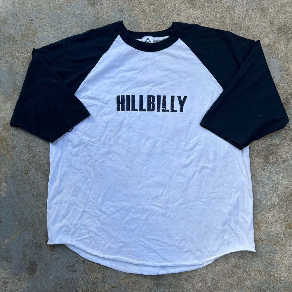 Vintage 2006 Currington Hillbilly Baseball Raglan T-Shirt 2XL